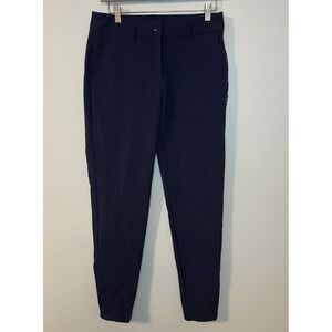 Abendroth Golf‎ Women's Performance Stretch Chino Pants Navy Ankle Zip Size  6